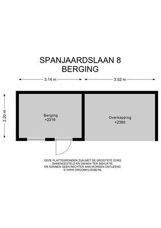Floorplan - Spanjaardslaan 8, 2352 AK Leiderdorp